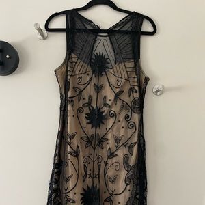 Abercrombie Black Beaded Dress size medium